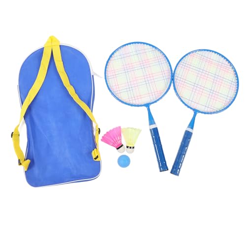 Badminton Rackets for Children, 1 Pair Kids Badminton Rackets with 2 Shuttlecocks 1 Table Tennis Ball Carrying Bag, Portable Badminton Rackets Set for Indoor and Outdoor Sport
