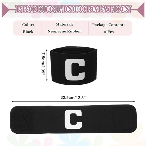 Soccer Captain, Soccer Captain Armbands Elastic Adjustable Leader Armband Team Sport Protective Arm