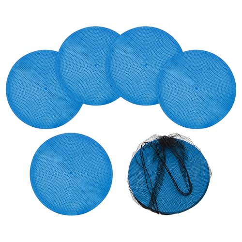 Spot Markers, Poly Spot Marker for Agility Training Floor Dots Non Slip Flat Field Cones for Soccer/Speed Training - color: Blue, size: 19 cm / 7.48 Inch