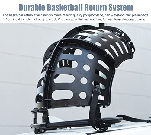 Portable Basketball Return Attachment Shot Returner, Basketball Hoop Returner Basketball Shot Return Apparatus Basketball Shot Returner Portable Lightweight Basketball Return, 360° Rotatable