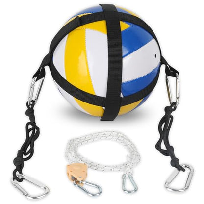 Volleyball Training Equipment Aid System - Adjustable High Elasticity Volleyball Spike Trainer, Solo Spiking Hitting Serving Like a Pro Volleyball Practice Equipment Gift for Beginners & Experts