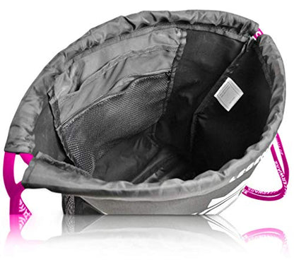 Soccerware Soccer Bag Backpack - Youth & Kids, Organize Sports Gym Equipment - Boys Girls - color: Pink