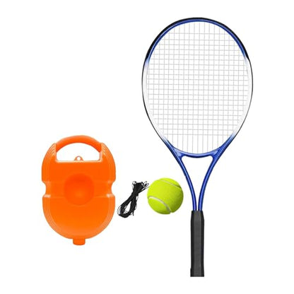 kowaku Tennis Racquet Tennis Racket for Solo Tennis Trainer Shock Resistant Handle Training Equipment Practice for Self Practice Gym - size: 53cm Ball and Base