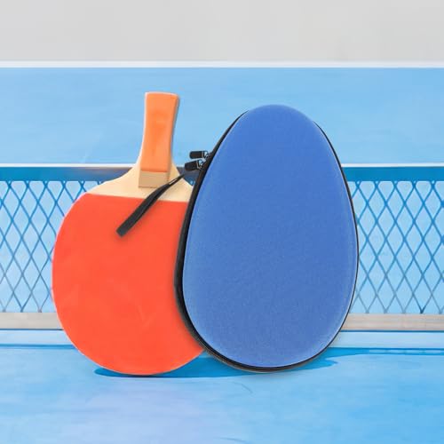 Alipis Table Tennis Paddle Case Eva Hard Shell Portable Ping Pong Racket Storage Bag with Ball Holder Sports Organizer for Outdoor Training