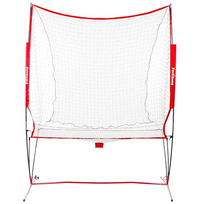 Furlihong NT01 Baseball & Tennis Ball Recycling System Net, 6 x 7ft, Portable Polyester Net and Fiberglass Frame, Compatible with 681PBH 680BH 6802BH Machines, with Carrying Bag (Net Only)