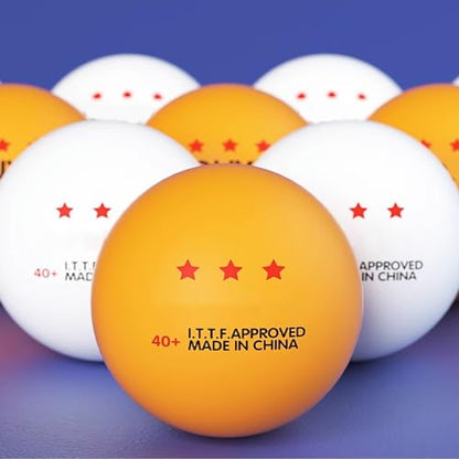 10 Pcs Professional Pingpong Ball 3 Star Table Tennis Outdoor and Indoor for Training, Competition Professional Training Equipment