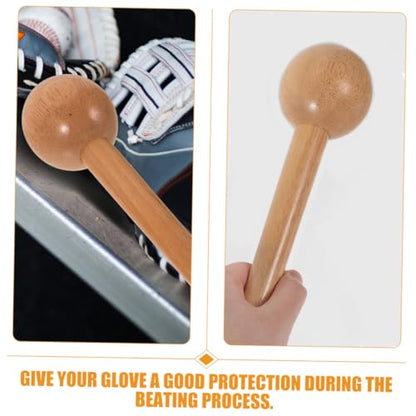 2Pcs Baseball Glove Mallet Wooden Hammer for Shaping Training Softball Baseball Glove Break Tool Portable Durable Design