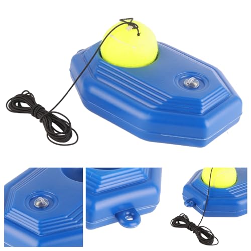 Tennis Trainer Rebounder Ball, Tennis Ball Back Base Trainer Set Solo Training Equipment with Fillable Baseboard and Rubber Elastic Rope for Single Person Practice