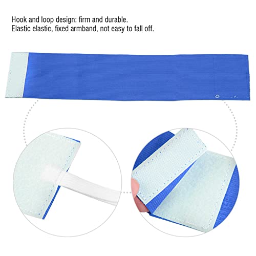 Captain Armband, Outdoor Team Sports Groups Soccer Armbands Adjustable Player Bands Elastic Soccer Captain Armband for Adult Youth School Team Competition Players (Blue)