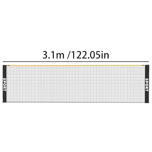 Badminton Net Portable,Foldable Height Adjustable Weatherproof - Tennis Net Outdoor Games | for Kids Adults Sports Training Practice Beach Court Driveway Park Playground Outdoor - size: 3.1m