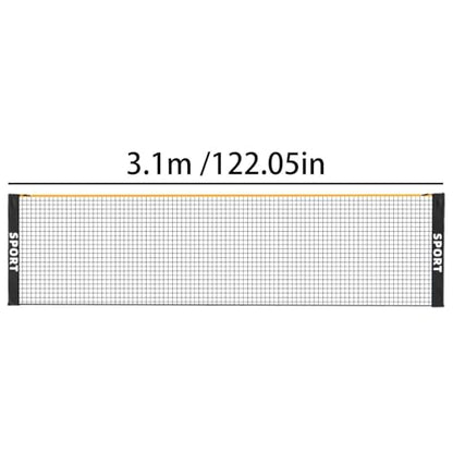 Badminton Net Portable,Foldable Height Adjustable Weatherproof - Tennis Net Outdoor Games | for Kids Adults Sports Training Practice Beach Court Driveway Park Playground Outdoor - size: 3.1m