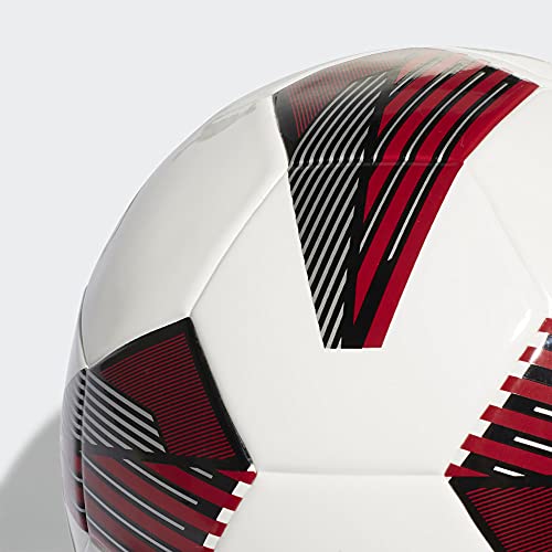 adidas Tiro Soccer Ball - color: White/Black/Silver Met., size: 3