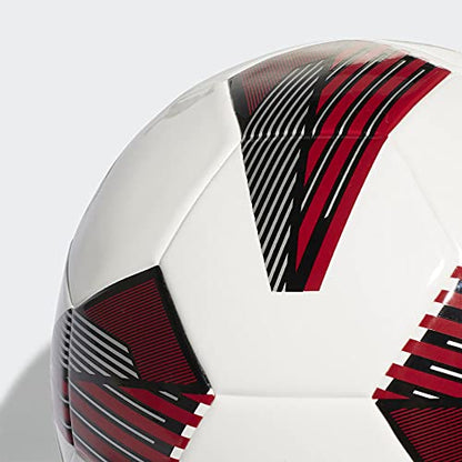 adidas Tiro Soccer Ball - color: White/Black/Silver Met., size: 3