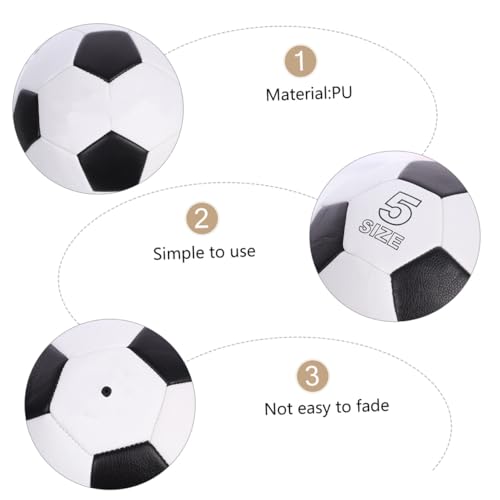 Size 5 Training Soccer Ball, Pu Machine-Stitched Football, Wear-Resistant Outdoor Sports Ball for Youth Practice and Recreational Play