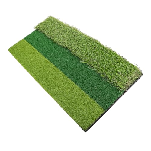 POPETPOP Realistic Golf Hitting Mat Portable Tricolor Turf for Training for Swing Technique Improvement and Enhanced Ball Control Golf Practice Mat for All
