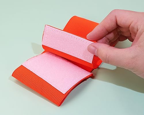 ONLYKXY 3PCS Captain Armbands 7x32.5CM/2.75x12.79inch Adjustable Leader Armband Team Sport Armband for Soccer Basketball Volleyball School Team Competition Coach Players Wrist Arm Bands - color: Orange