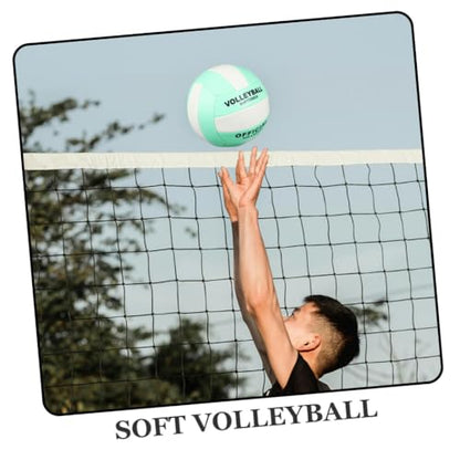 ibasenice 2pcs Adult Volleyball Size 5 Soft Indoor Volleyball Practice Ball Machine-Seamed Explosion-Proof Training Ball for Sports Equipment