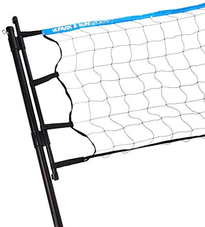 Park & Sun Sports Tournament Flex: Portable Outdoor Volleyball Net System - color: Blue
