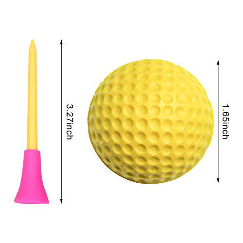 40 Pack Foam Golf Practice Balls - Realistic Feel and Limited Flight Training Balls for Indoor or Outdoor