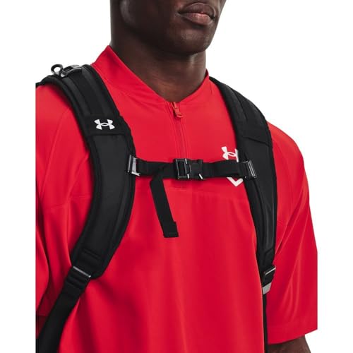 Under Armour Unisex-Adult Utility Baseball Backpack Print, (003) Black / / White, One Size Fits All - color: (003) Black / / White