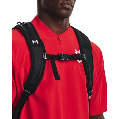 Under Armour Unisex-Adult Utility Baseball Backpack Print, (003) Black / / White, One Size Fits All - color: (003) Black / / White