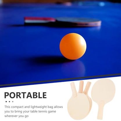 GALPADA 4Pcs DIY Table Tennis Paddle Blanks Unpainted Rackets for Creative Projects Versatile Use with Colors Designs