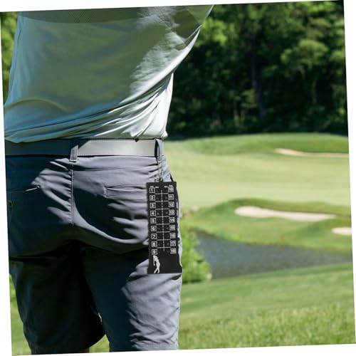 Toddmomy 18holes Score Counter Golf Bead Counter Golf Accessory Keychain Design