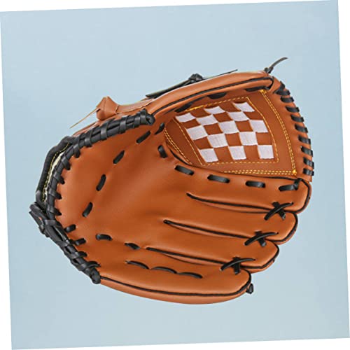 Balacoo Men's Baseball Glove Adult Size Softball Gloves Thicken Pu PVC Random Color