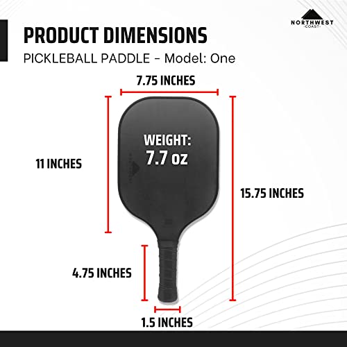 Pickleball Backpack with Built-In Combination Lock + USAPA Approved Pickleball Paddle – Black