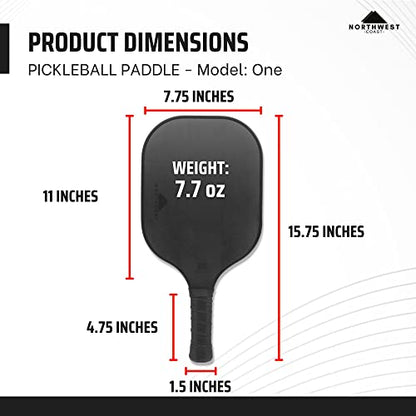 Pickleball Backpack with Built-In Combination Lock + USAPA Approved Pickleball Paddle – Black