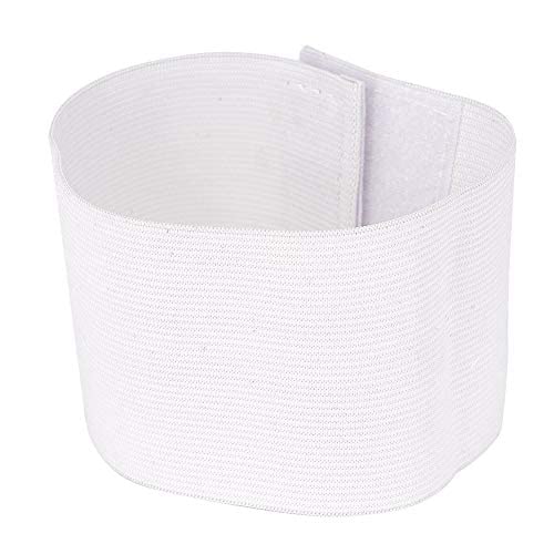 11 Pcs White Armbands Soccer Football Rugy Captain Armbands Mourning Armband for Multipurpose Use,DIY,Restaurant,Team Sport,Hospital,School