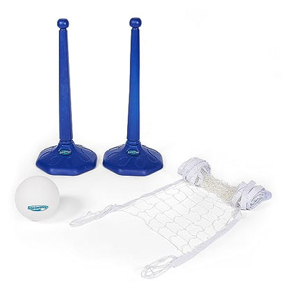 SwimWays Plastic Multi-Sport Volleyball Set, Includes 2 Bases, 1 Net, 1 Volleyball, Ideal for Pool Parties and Outdoor Games