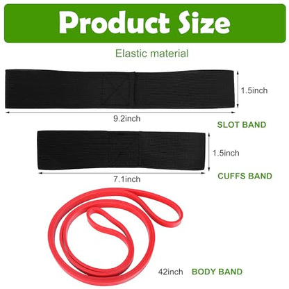 codree Baseball Swing Trainer Bands- Elastic Baseball Softball Hitting Resistance Bands- Baseball Batting Training Aids Equipments for Athletes Improve Batting, Arm Strength - color: 1 Set