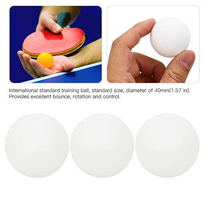 Table Tennis Balls, Long Time Use Pingpong Balls, for Beginner Training (6 White Plastic Buckets)