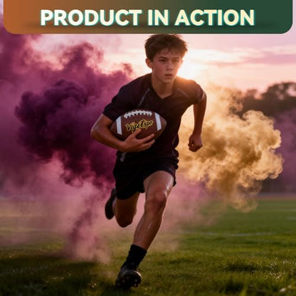 Pro Training Football | Confident Control PU Leather Ball for Matches & Practice |Junior, Youth & Adult Sizes - size: professional