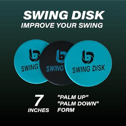 Bandit Sports Swing Disk Baseball Swing Trainer, Baseball Hitting Trainer Disks for Improving Baseball Swing, Baseball Training Equipment to Analyze Swing and Improve Batting Mechanics - size: Pack of 3