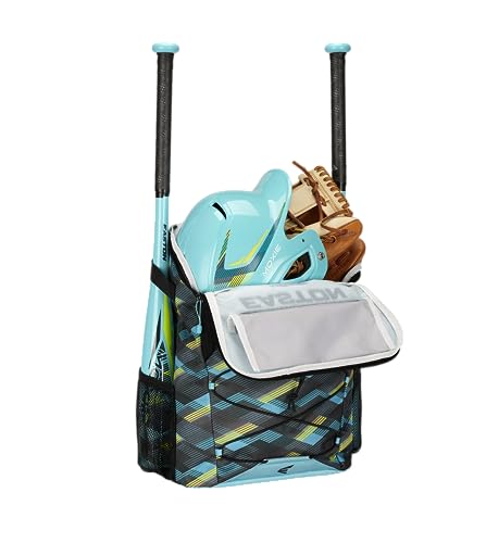 Easton | MOXIE Backpack Equipment Bag | Baseball / Softball | T-Ball / Rec / Travel | Multiple Styles - color: Cyan