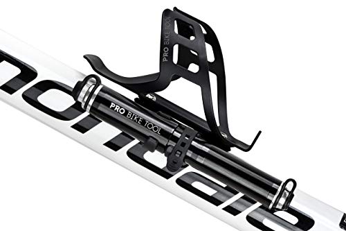 Pro Bike Tool Mini Bike Pump - Compact and Portable Bicycle Tire Pump for Fast Inflation - Compatible with Presta and Schrader Valves - Lightweight and Durable Design - Essential Bicycle Accessories - color: Black, style: Mini pump
