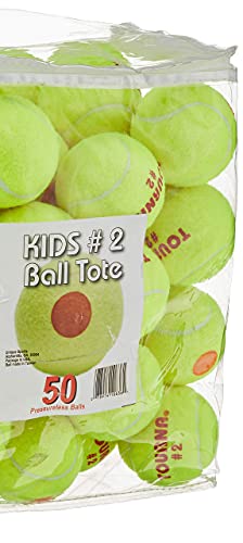 Tourna Orange Dot Low Compression Transition Tennis Balls - style: 50 pack