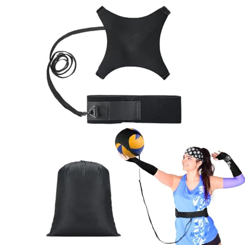 Solo Volleyball Trainer: All-in-One Volleyball Training Equipment with Rebounder for Serving, Spiking & Setting Practice Serve Trainer & Practice Gift for Beginners to Pros - style: VET04
