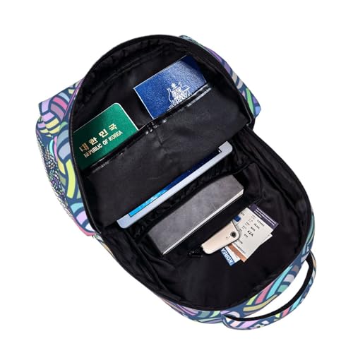 Cute Volleyball Ball Backpack For School Laptop Bags Bookbag Big Casual Daypack For Student Girls Boys Kids Teens Travel Sports Work