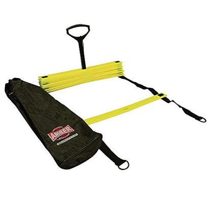 Amber Fight Gear Feet Speed and Agility Training Ladder for High-Intensity Training in Boxing, Soccer, Football, Lacrosse, and Ice Hockey - Improve Your Footwork and Coordination, 30 Feet