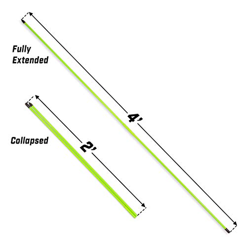 GoSports Golf Alignment Training Sticks - Choose 2 Or 3 Pack - 48 Inch Golf Alignment Aid Practice Rods
