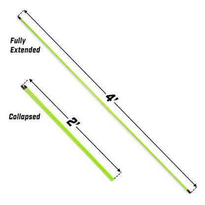 GoSports Golf Alignment Training Sticks - Choose 2 Or 3 Pack - 48 Inch Golf Alignment Aid Practice Rods
