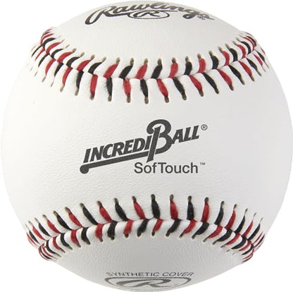 Rawlings | Incredi-Ball Softstitch Baseballs | Cloth & Synthetic Leather Cover Options | 12 Count