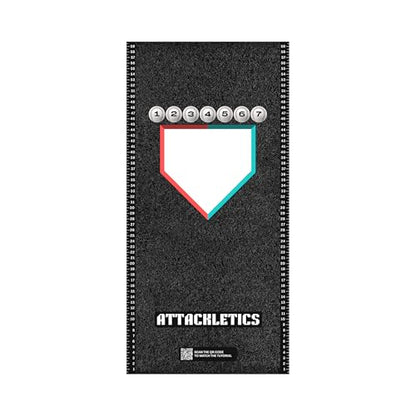 Attack Mat - Premium Batting Mat for Baseball & Softball Practice, Baseball Hitting Mat with Optimal Contact Point, Tee, and Foot Placement Placement Guide. Ideal for Hitting Instructors. - style: Attack Mat Black