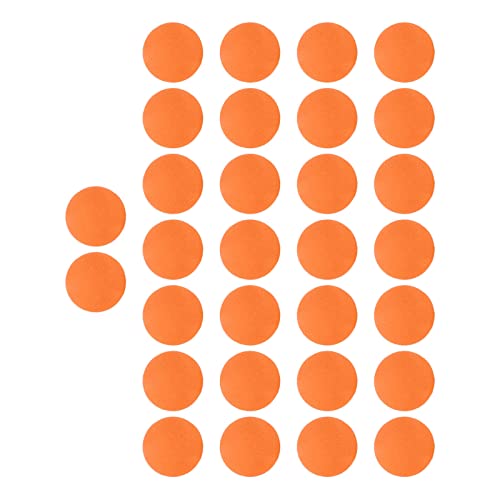 30pcs Indoors Practice Golf Balls, 21.5mm/0.8in Training Multifunction Sport Balls EVA Foam Training Tool for Indoor Swing Practice - color: Orange