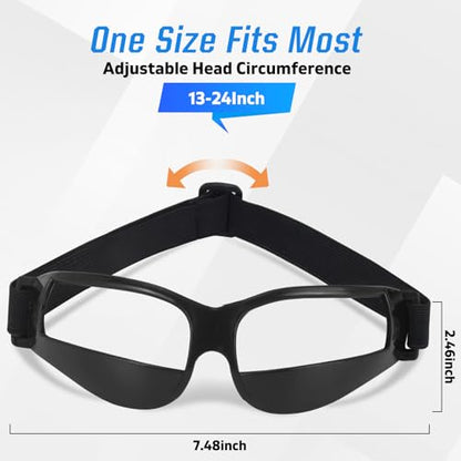 Dribbling Goggles, Adjustable Sports Dribble Specs, Basketball Dribbling Glasses, Goggles for Basketball Training