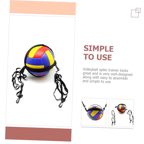 SUPVOX 2 Sets Volleyball Training Belt Volleyball Practice Equipment Vertical Jump Trainer Volleyball Exercise - color: Blackx2pcs, size: 87x1.3cmx2pcs