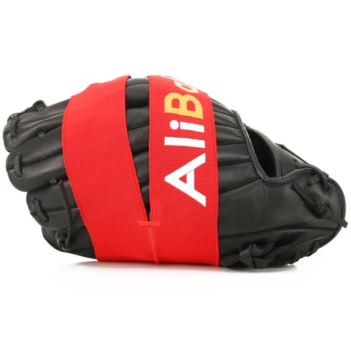 AliBall Baseball Glove Wrap, Softball and Baseball Glove Strap, Replace of Using Steam, Hot Water Break-in, Quickly Keep The Pocket Formed, Easy Quick to Put On and Take Off, Fit All Gloves - color: Red